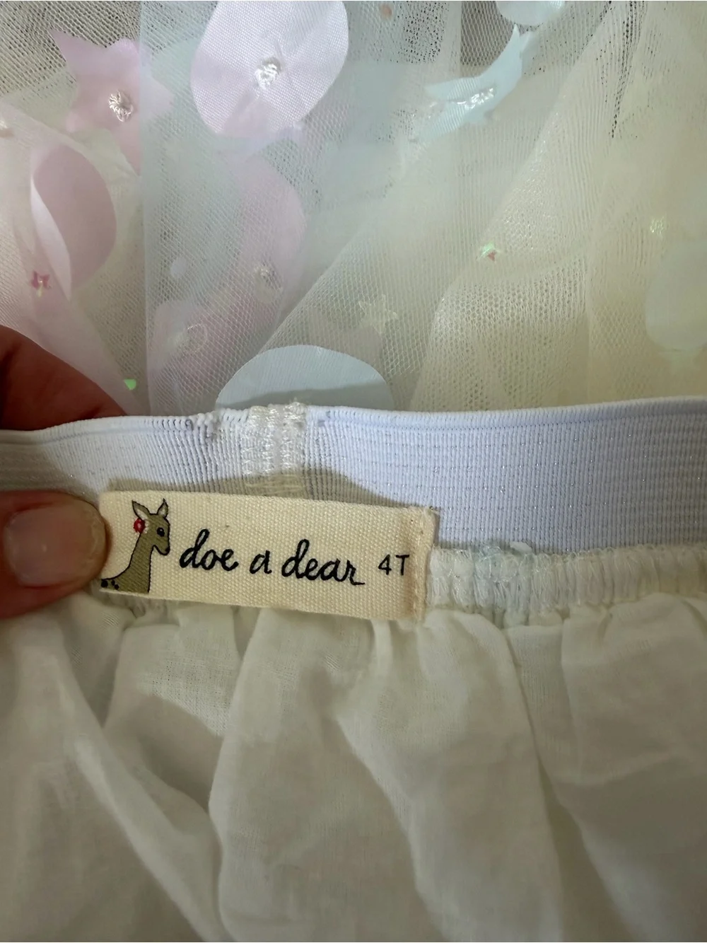 Doe a Deer Moon & Star embellished tutu, size 4T